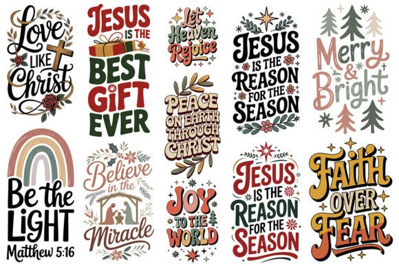 Download Christian Christmas Quotes SVG Bundle - Christmas quotes Collection