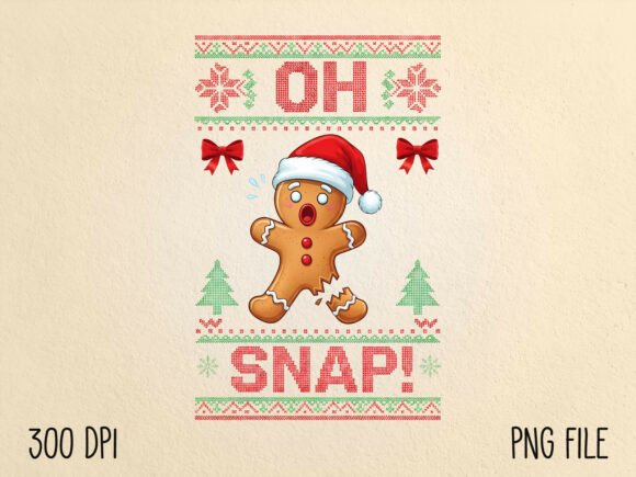 Download Oh Snap Christmas Ugly Sweater PNG - Ugly sweater png Collection
