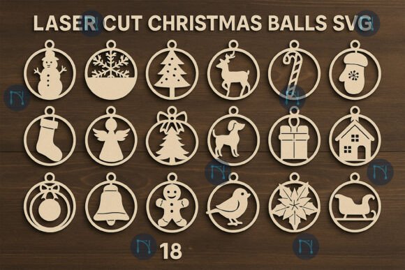 Download Laser Cut Christmas Balls SVG Bundle - Christmas balls svg Collection