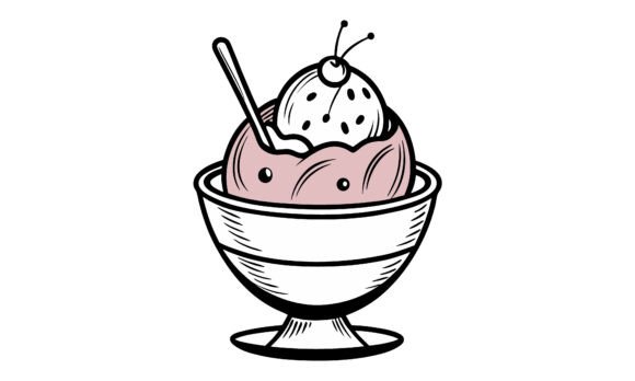 Download Ice Cream Sundae Dessert Illustration - Dessert illustration Collection