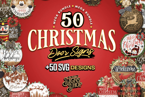 Download Christmas Holiday Rounds Signs Bundle - Premium Bundle