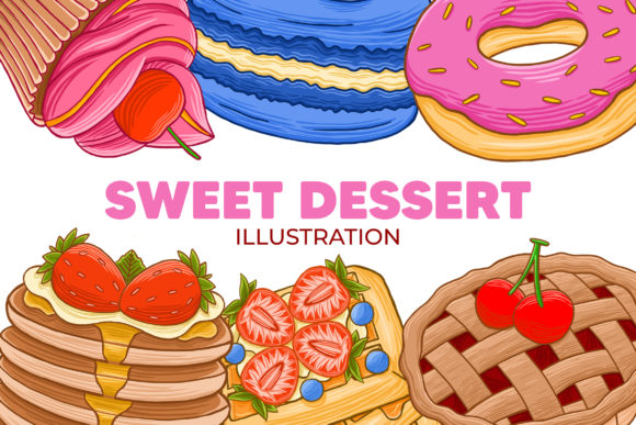 Download Sweet Dessert Illustration - Dessert illustration Collection