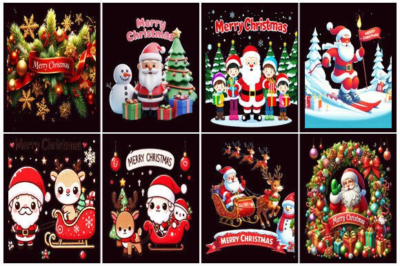 Download Christmas Santa Claus Designs Bundle - Santa claus designs Collection