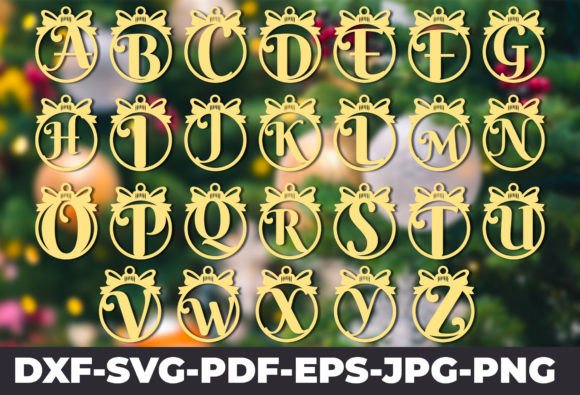 Download A-Z Christmas Balls Svg Laser Cut - Christmas balls svg Collection