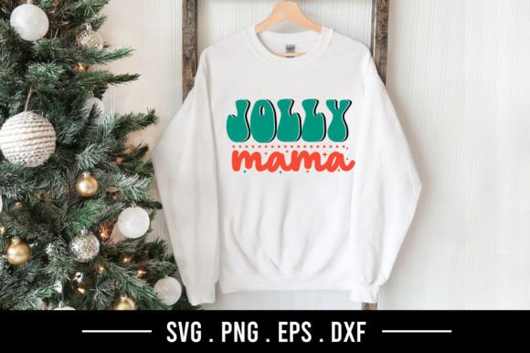 Download Jolly Mama - Retro Christmas SVG - Retro christmas svg Collection