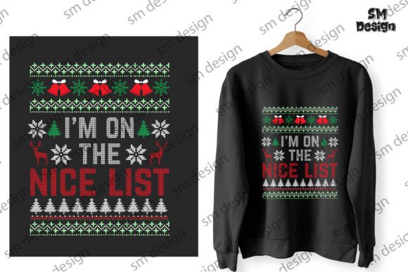 Download I'm on the Nice List, Ugly Sweater PNG - Ugly sweater png Collection